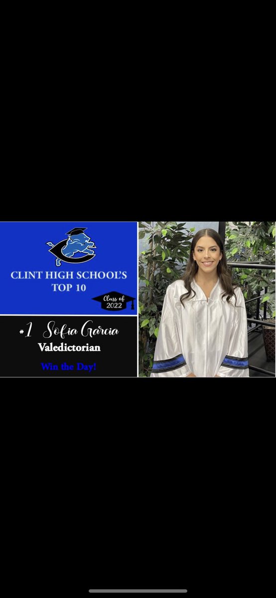 Rounding ALL 🎓TOP 10 Seniors is Sofia 
👏🏼👏🏼👏🏼👏🏼👏🏼👏🏼👏🏼👏🏼👏🏼👏🏼
💯
Number 1!
Your time has come
#oncealion #alwaysalion 
@GarrettRitchey