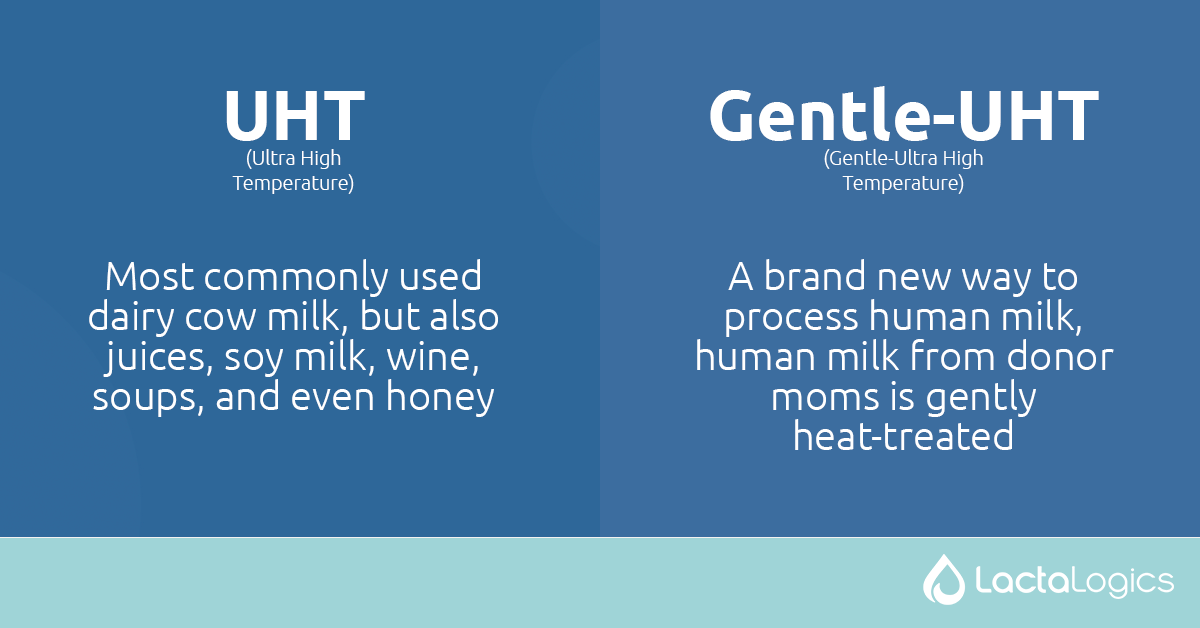 What’s the difference between UHT and Gentle-UHT?

UHT kills dangerous pathogens (such as Bc) in human milk but it also destroys the good stuff.

"Gentle” UHT uses indirect steam sterilization instead of direct steam so we keep the good while getting rid of the bad.
