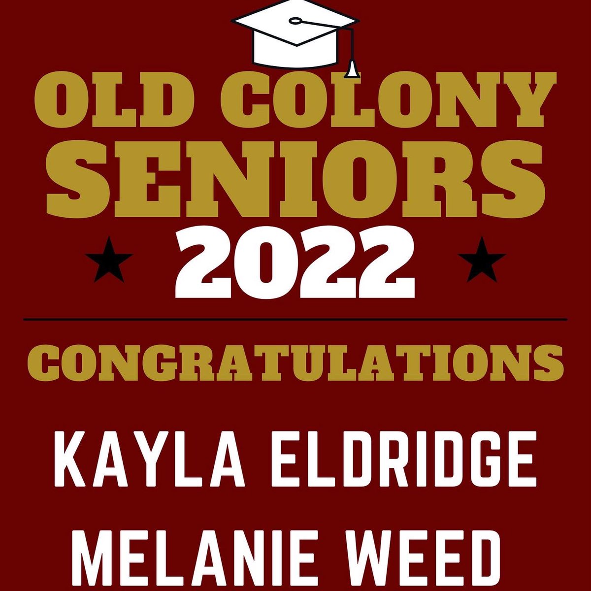 coach_botelho's tweet photo. SENIOR NIGHT 2022!

Thank you to our two Seniors, Melanie Weed and Kayla Eldridge for all your contributions over your four years at Old Colony!

@AthleticCougars @OldColonyRVTHS 

#EVERYONE #CLASSOF2022 https://t.co/dKA3dV3Fc6