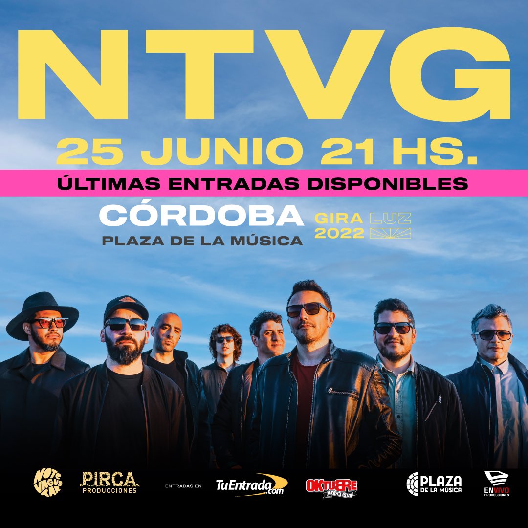 PlazaDeLaMusica's tweet image. 😱ÚLTIMAS ENTRADAS😱

No te podes quedar afuera de la vuelta de @ntvgoficial a Córdoba 🙌🏼🙌🏼

En @tuentrada quedan los últimos tickets‼️‼️‼️

La banda viene a presentar su gira “Luz” y a festejar su cumpleaños con todos los cordobeses 🥳🥳

🗓25 de Junio 
🎫 @tuentrada
