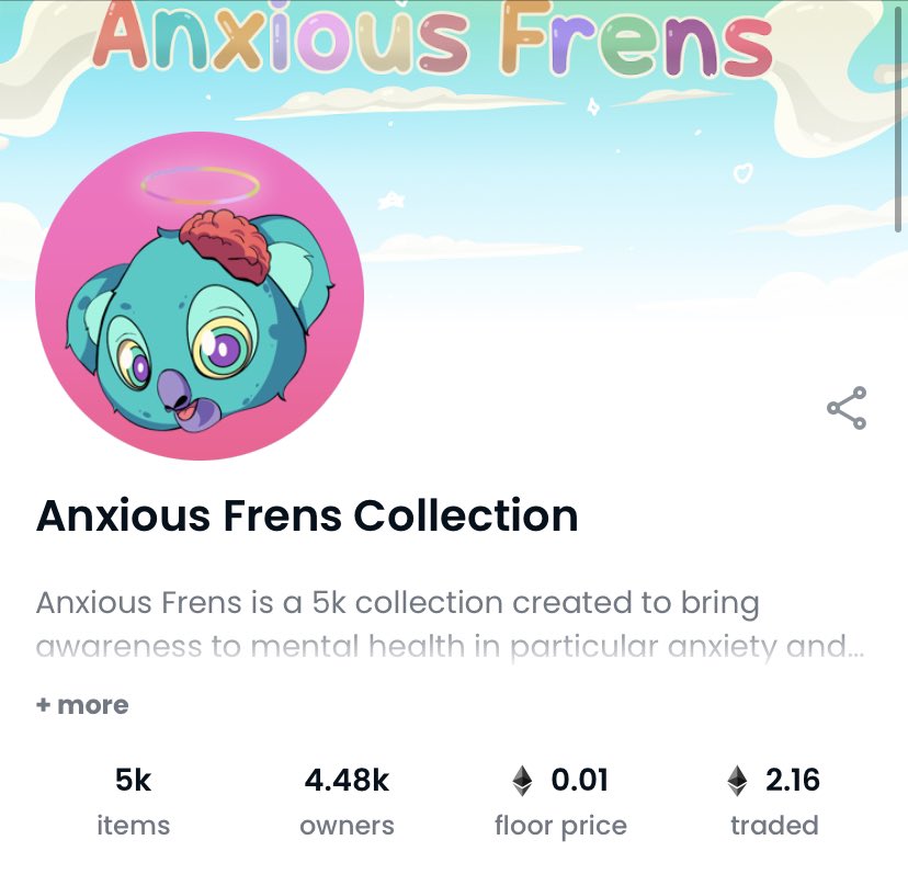 🎉 Yooo #AnxiousFrens 🎉

🚀Project was SOLD OUT in less than 1 hour. Sheeesh! Y’all are amazing. 🚀

Thanks to all of you for making this possible + supporting a great cause. 

This is just the beginning ❤️🚀

Wen reveal????? 👀🔥

#NFTCommunity #NFT #FreeMint