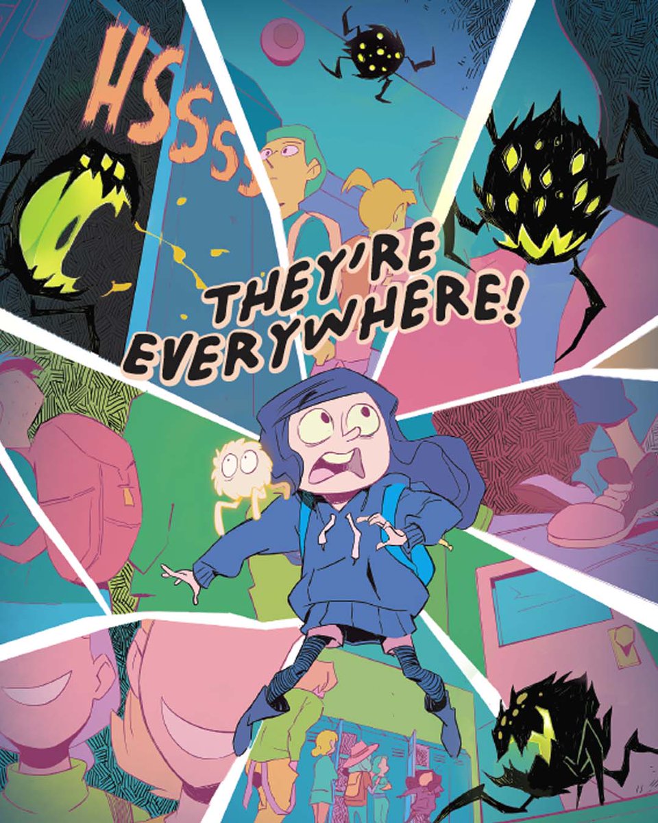 IDWPublishing's tweet photo. Starting out at a new school is tough, and Bridgette isn't having much luck 😳

A look inside the upcoming release, The Girl and The Glim!

W/A: @OldSwifty 
C: @michaeldoigart https://t.co/KGHquyuBLy