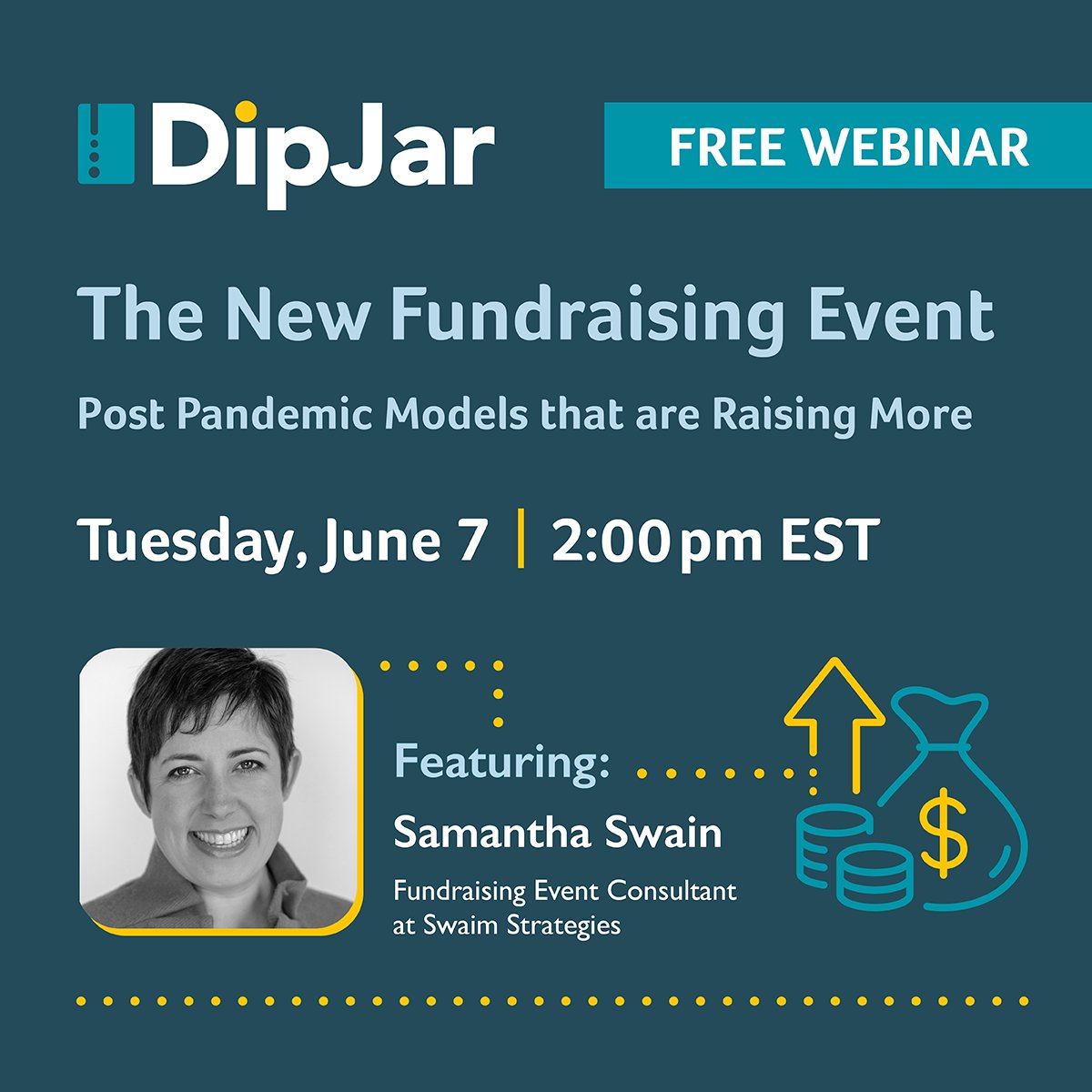 Change your fundraising game with <a href="/dipjar/">DipJar</a>  and @samswaim in this FREE webinar—happening in one week!

Register now:
dipjar.com/webinar-the-ne…