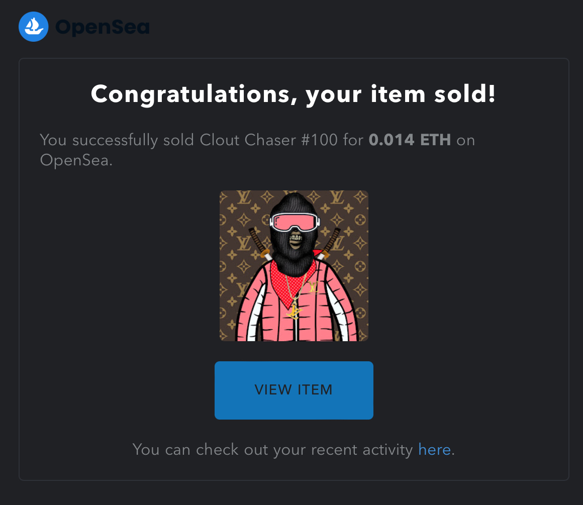 RabbiJimmyNFTs's tweet photo. Ayyyyyy! Made huge profit on this. Shoutout to @nft_clout for making this. My other one is still for sale. Check it out. https://t.co/8VswMqe0uB