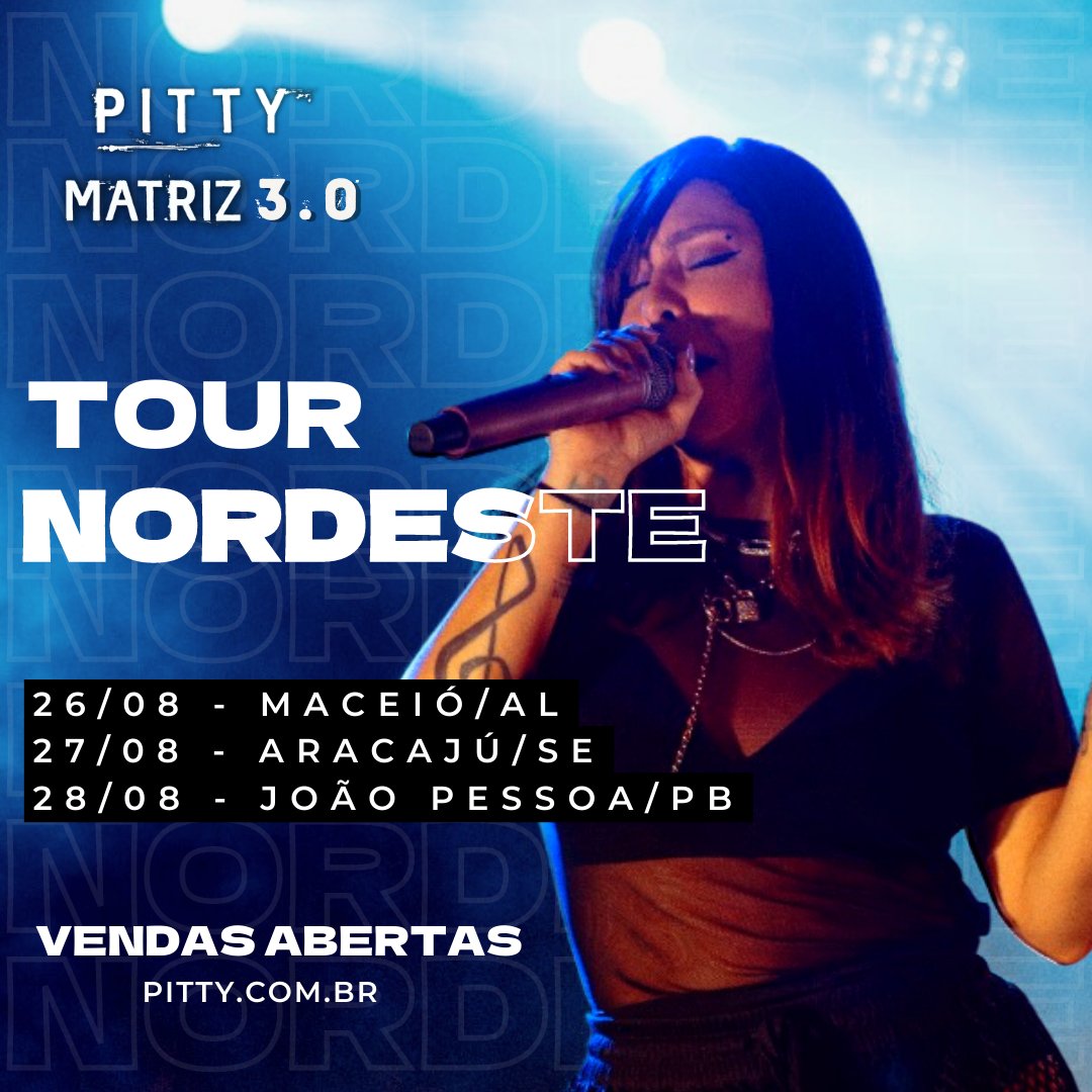 vocês pediram tanto, taí 💜 nos vemos em agosto, meu nordeste

pitty.com.br/agenda