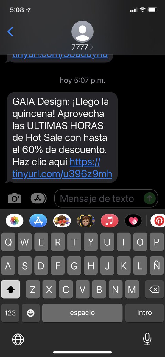 pepenachoalonso's tweet photo. @gaiadesignmx Y siguen los sms NO solicitados #FAIL #GaiaDesign https://t.co/cFbOujPqOP