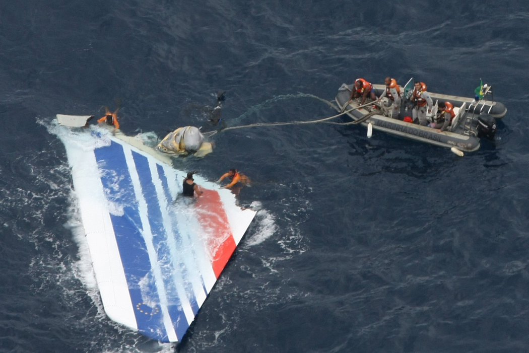 OnDisasters's tweet image. #OTD in 2009: Air France Flight 447, an A330, crashes NE off Brazil, all 228 aboard die. Aircraft disappeared on a transatlantic route, wreck found 1300 Mi NE of Natal. Investigators pointed combination of frozen sensors and pilot actions/training resulting in loss of control.