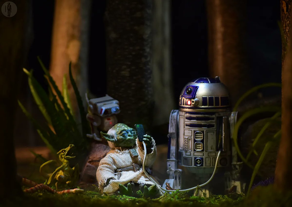 Chill Time
.
ToyArt by --> Instagram.com/DadFett/
.
#chilltime #Yoda
#screentime #R2D2 #chillaxing #bd1
#dadfett
#sleepyforest #chillinwiththehomies
#Relaxing #Hasbro #StarWars