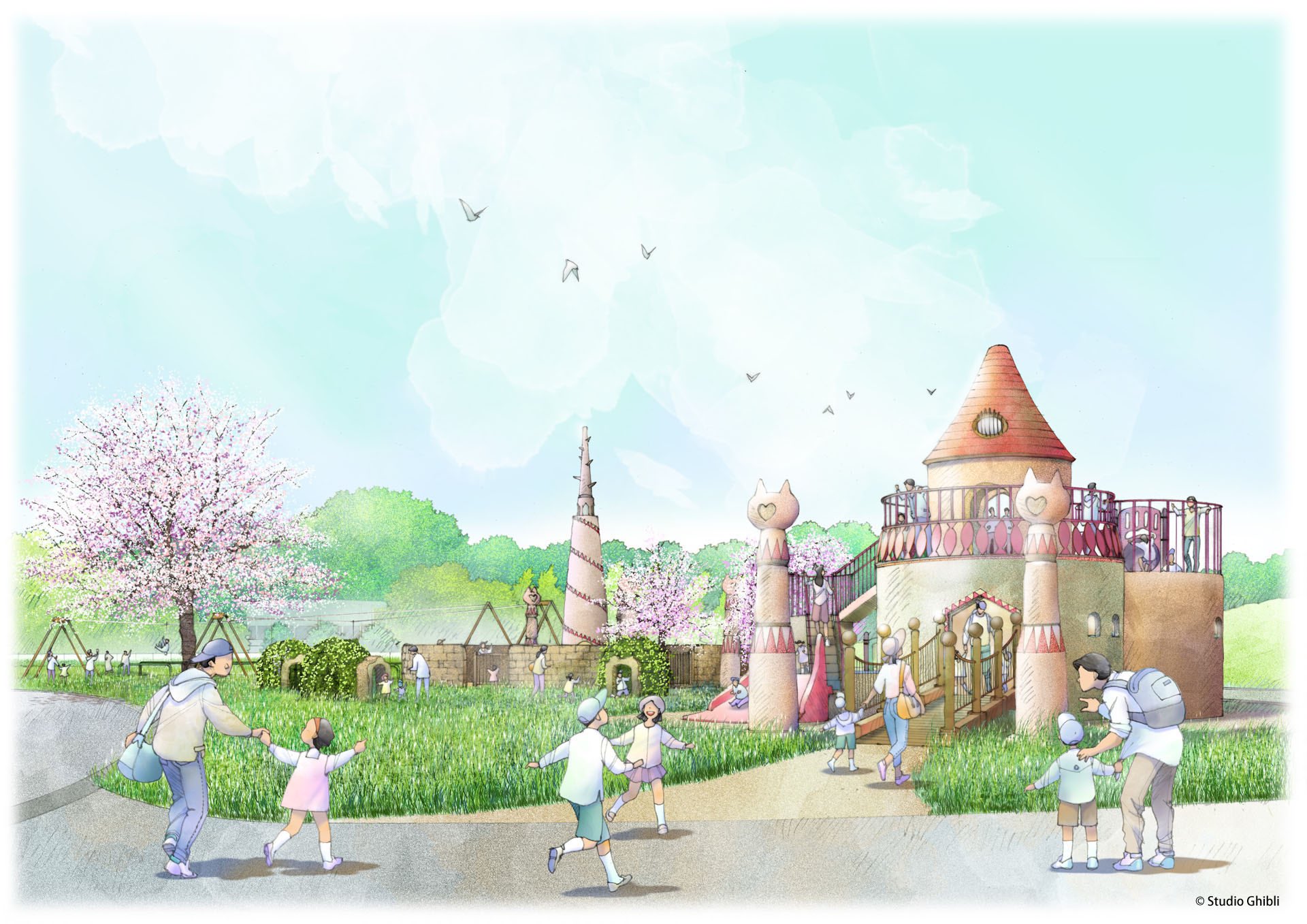 ジブリまみれ ジブリパーク 猫の恩返し の猫王の城をモチーフにした 滑り台 迷路 ターザンロープなどの遊具を設置 23年夏に使用開始予定 夏休み以外はチケットがなくても楽しめる T Co Uotnu5uyxt T Co Hj4nsmmu3q Twitter