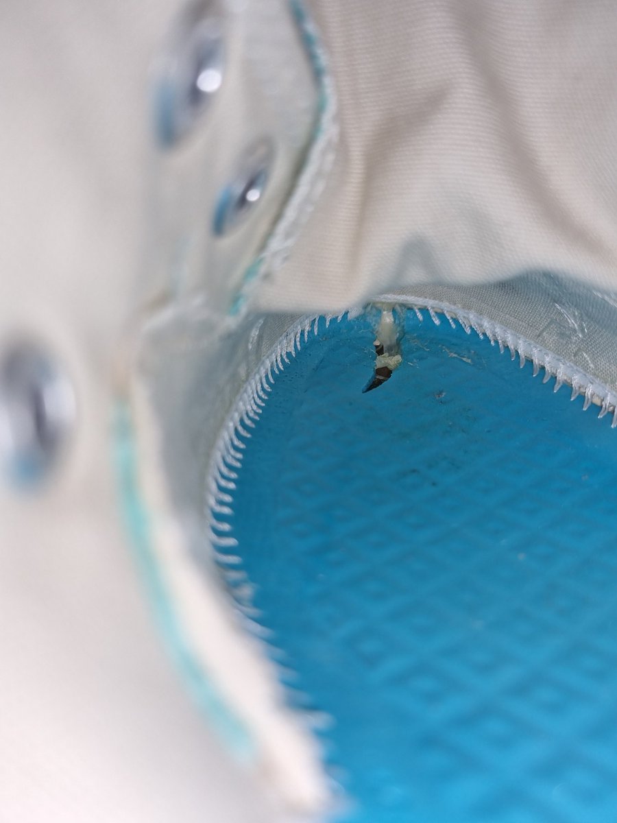 Total_Fuss's tweet photo. @Converse didn't expect to receive my new Chucks with part of the under-insole shoe sliced out😟 https://t.co/uIcVUNQvQy