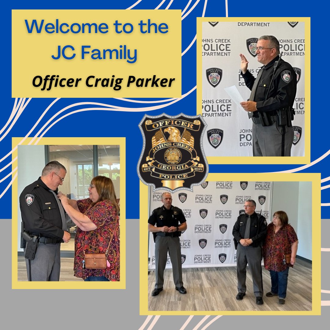 Johns Creek PD on Twitter: "Congratulations Officer Craig Parker