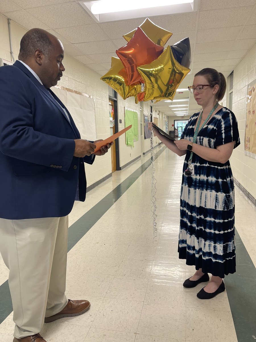 PboroElementary's tweet image. Congrats @AllysonBetot  for being @ChathamCoSch’s Equity Champion this month 🐼🎉🎈 #WeCelebrate #PAWsomeJob