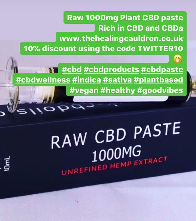 thehealingcaul2's tweet image. Raw 1000mg Plant CBD paste 
Rich in CBD and CBDa 🌿
thehealingcauldron.co.uk 
10% discount using the code TWITTER10 😁

#cbd #cbdproducts #cbdpaste #cbdwellness #indica #sativa #plantbased #vegan #gym #fit #fitnessmotivation  #healthy #goodvibes
