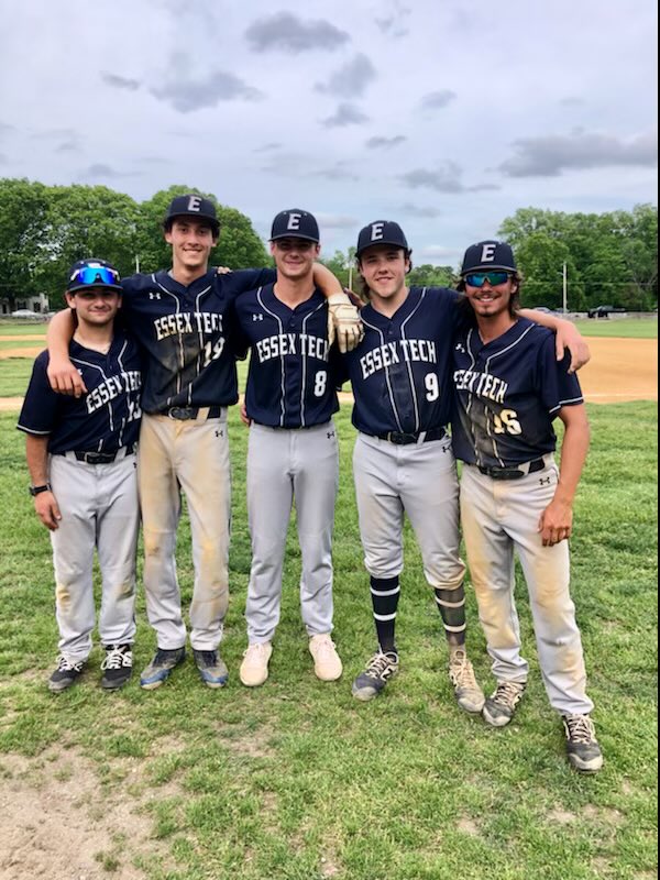 Last week at Essex Tech for this group! Thank you seniors - #8 #9 #13 #16 and #19 for your time and 
commitment to the program. 
#rollhawks