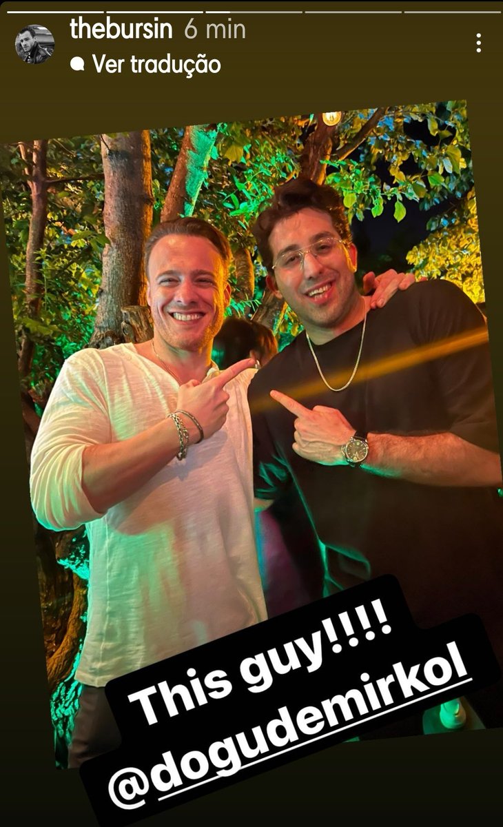 thebursinbrasil's tweet photo. 📲// Kerem via Stories na festa temática #savethelights organizada por sua amiga Nilperi Şahinkaya 

"Esse cara!!!! @/dogudemirkol"

#KeremBürsin https://t.co/mx8deVHk8G