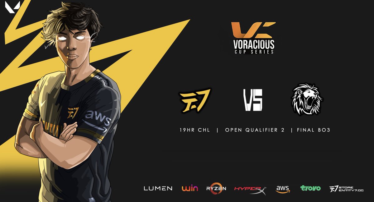 E7UNITE's tweet photo. [ #valorant ]

Es hoy💪🏻, en @GoPrimalGG 

🏆#VoraciousCupSeries
    • Qualys 2 | FINAL | Bo3 
🆚 @ebrogaming 
🕖 19Hrs 🇨🇱

#GOE7 #E7WIN https://t.co/uyd3V2k45S