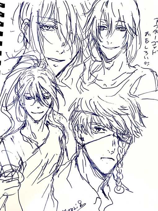 アフターゴッドおもしろいなぁ…のらくがき。 
