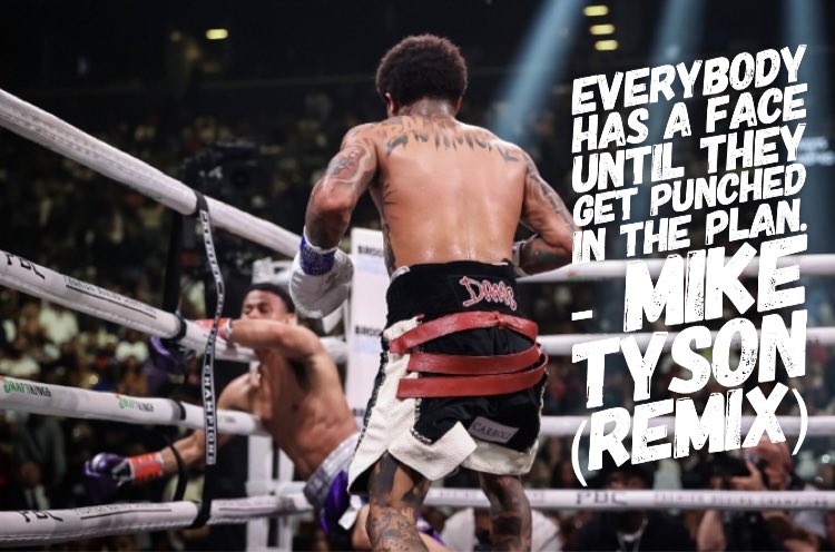 ClintonCreates's tweet photo. Everybody has a face until they get punched in the plan.
- Mike Tyson (remix)
Arrogant words are always hard words to eat when plans go wrong. When in battle Respect your opponent
~ A Nun-mus
#davisvromero #gervontavsromero #boxing #firstroundko? https://t.co/9TgpOnzQEe
