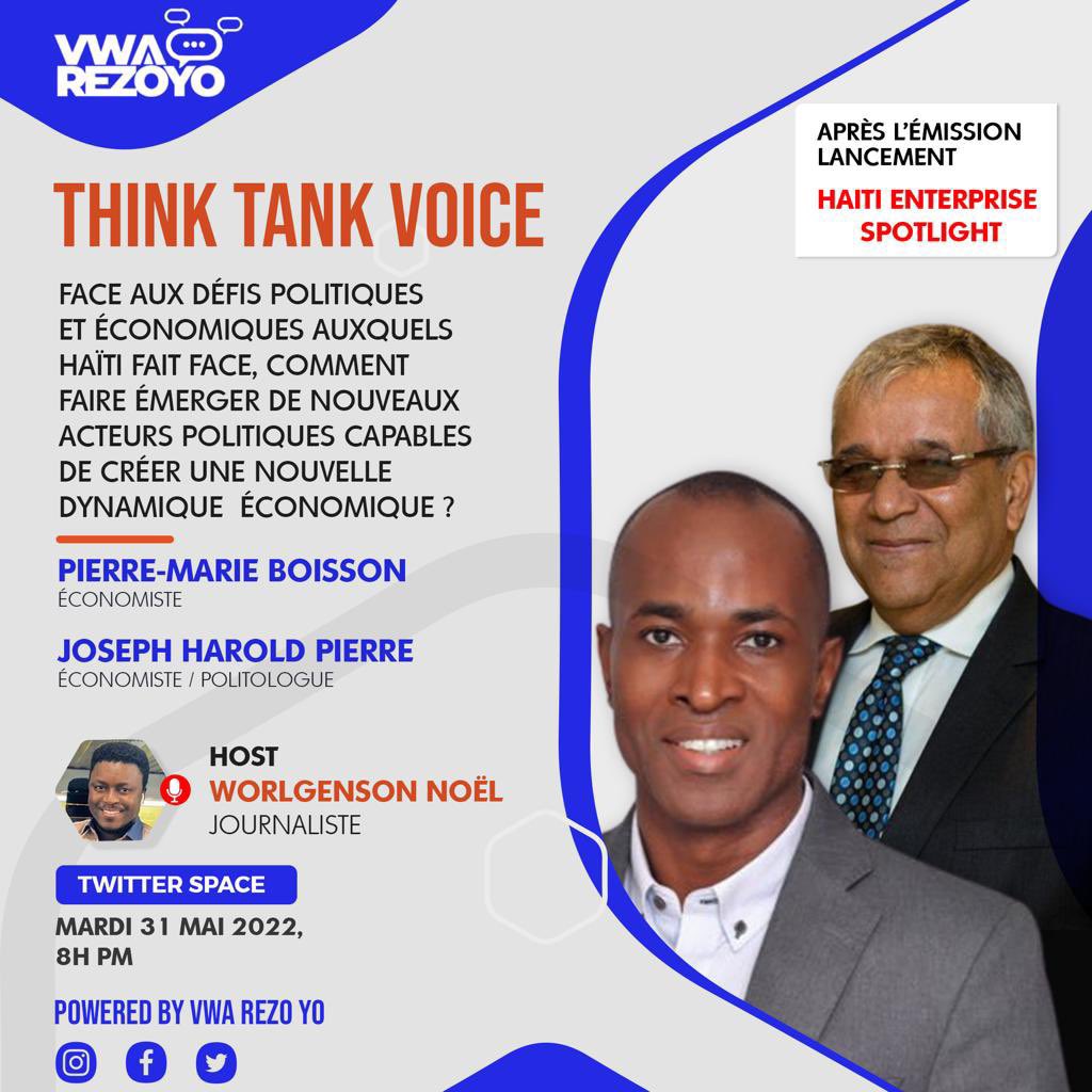 JimmyJo14548814's tweet photo. Nan 1 èd tan ankò pral gen youn nan pi gwo cho ke nou poko janm asiste nan Twitter space ak #Thinktankvoice @vwarezoyo  
N ap envite w vin patisipe ak nou e w ap gen chans tou pou w poze kesyon lib e libè...
Vini an foul nan respè youn pou lòt https://t.co/LPYsg0YkNN