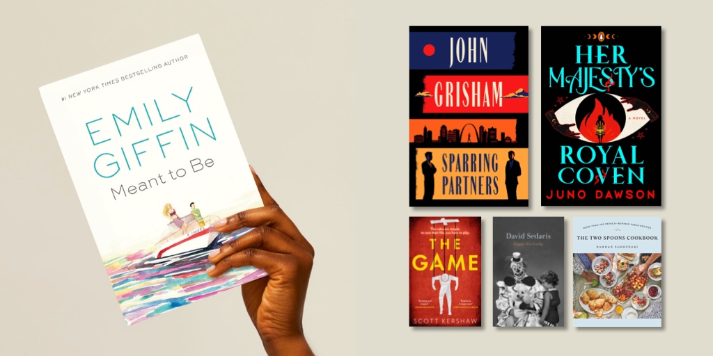 chaptersreddeer's tweet photo. It's the last #NewRelease Tuesday of May! Closing out the month, we have the latest romance from @emilygiffin, @JohnGrisham’s new thriller, David Sedaris, witchy fantasy from @junodawson, yummy #cookbooks, and more! https://t.co/nLw3DgsXWL #BookTwitter #MustRead https://t.co/nVKPhF4LBy
