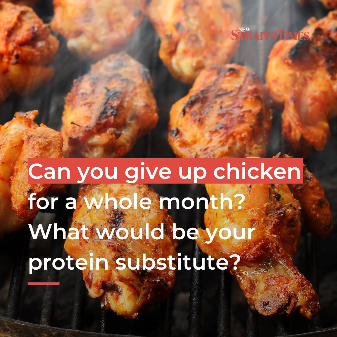 NST_Online's tweet photo. #Chickenshortage - Fomca is urging people to abstain from eating chicken throughout June to restore supply. Will you heed Fomca’s call for a chicken-free month? Why or why not?

Read more: https://t.co/pu4wKbfvHi https://t.co/Ahrjrf2quW