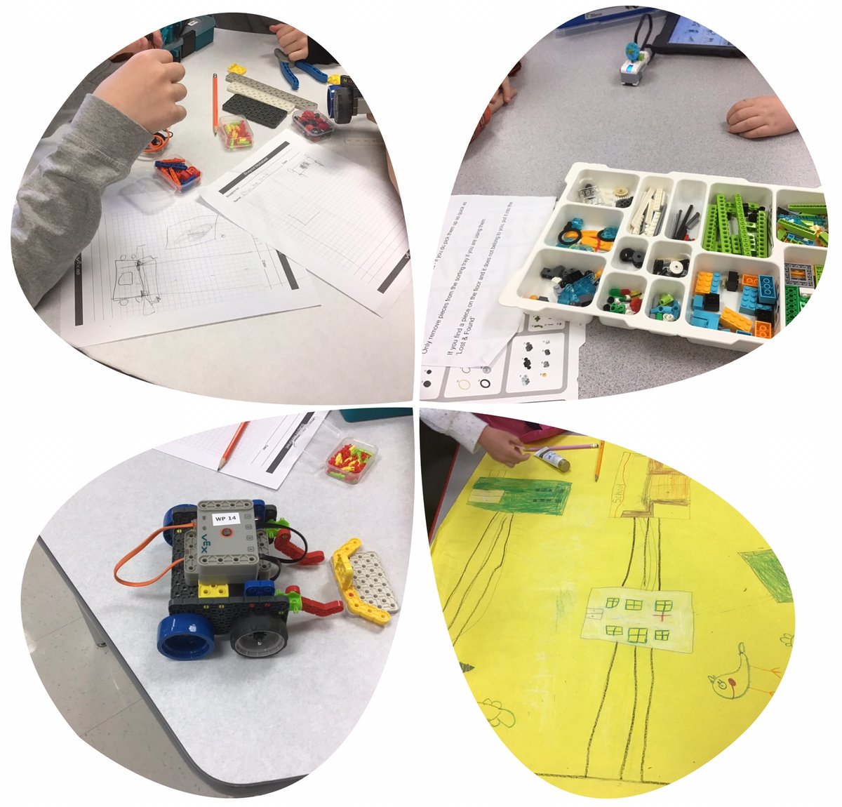 WmPennTech's tweet photo. On to March . . . 
  *  VEX GO and Lego WeDo - designing robots
  *  Creating cities for  BeeBots https://t.co/f1teqH1OKT