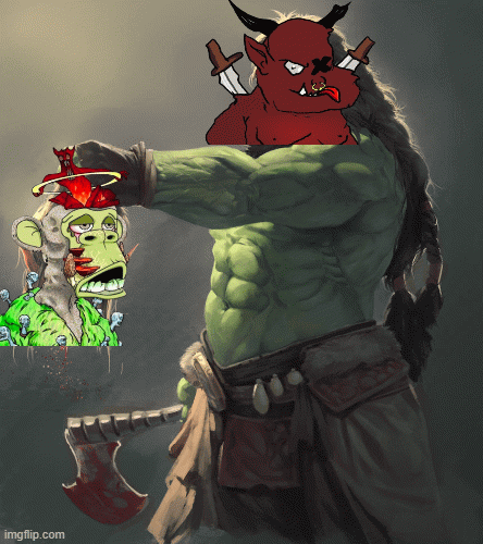 OFFICIAL WAR UPDATE: The elves are dead. The queen fled to the hills. But during the battle, we found a new enemy. <a href="/notthreadguy/">threadguy</a> you are hunted. Be ready for the horde. Your days as an nft influencer are numbered. You will pay for the words spoken against the Urks.
#FreeMint #NFT