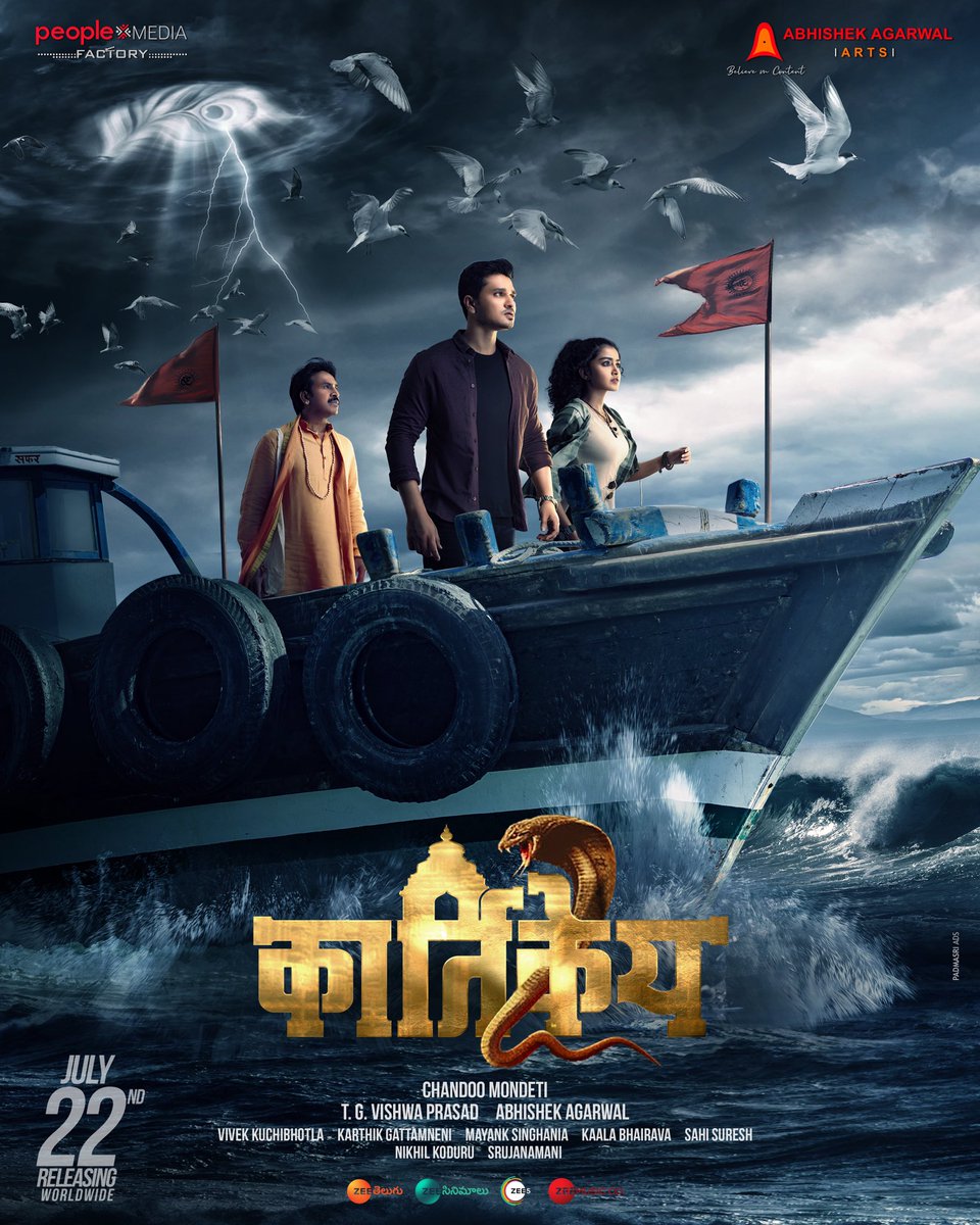 actor_Nikhil's tweet photo. Our Movie #Karthikeya2 will release in the 5 languages of Telugu, Hindi, Kannada, Tamil and Malyalam.  This July22 in Theatres…. 
Come Join us on this Epic Divine Journey 🙏🏽 #LordKrishna 🚩 

Here is the Motion Poster 
https://t.co/AspYN6kxNJ https://t.co/olWTUixcop