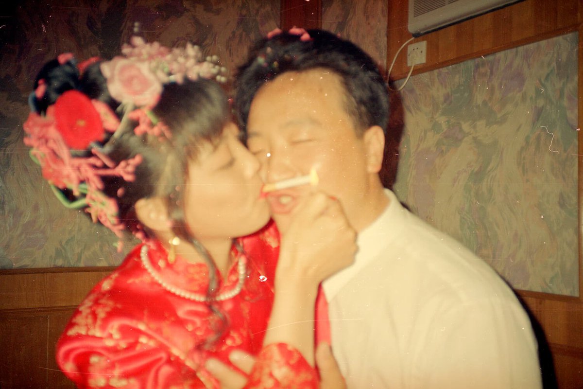Reach4ACopsGun's tweet image. Chinese cigarette weddings in the 1980s