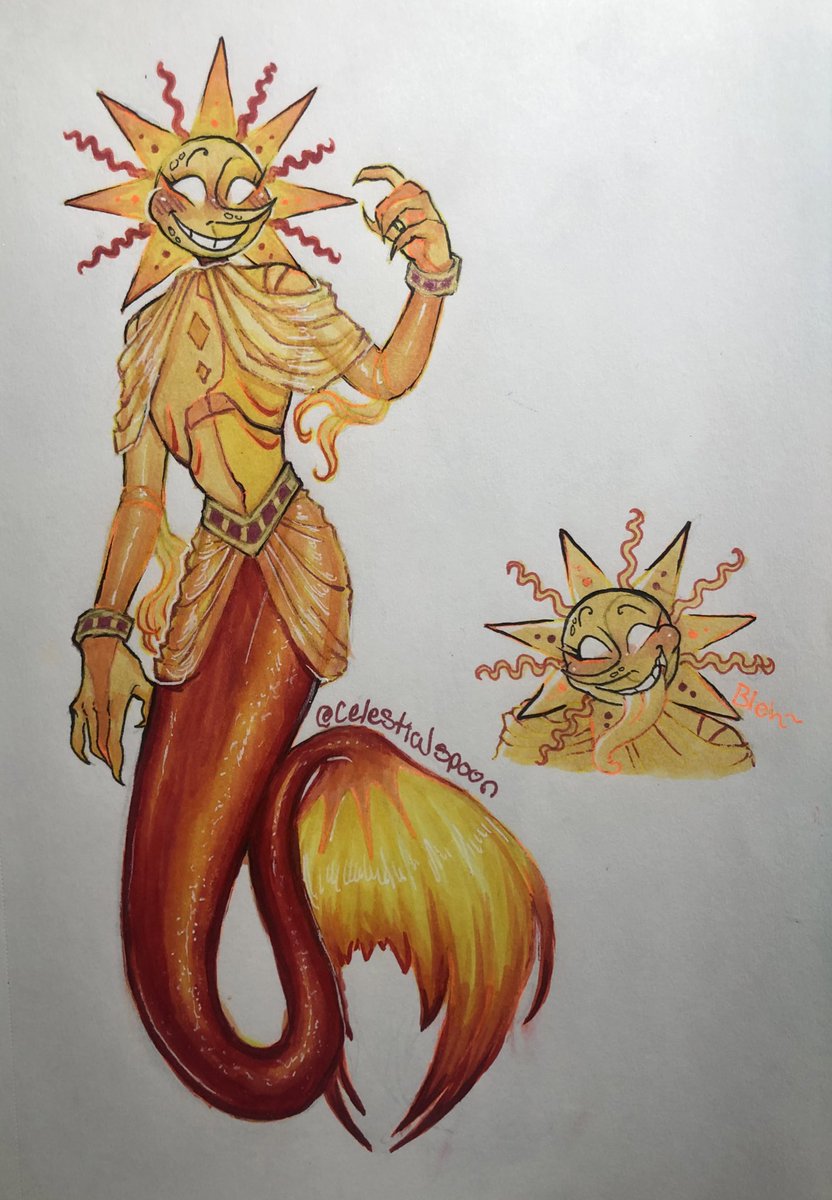 celestialspork's tweet photo. It still counts as MerMay if you upload the art 10 minutes before midnight👍 #mermay #mermay2022 #sundropfnaf #Moondropfnaf #fnafsb https://t.co/Wiza6w76od