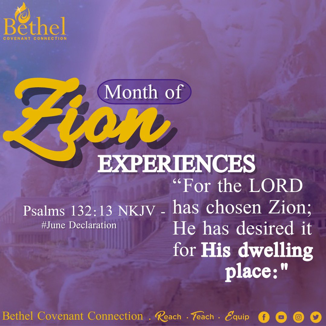 Bethel_Covenant's tweet photo. “For the Lord has chosen Zion; He has desired it for His dwelling place:”
Psalms 132:13 NKJV #ZionExperiences #JuneDeclaration #SpeakLife #CovenantConnect https://t.co/091zIqQC8Q