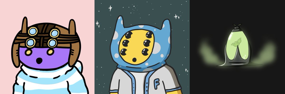 Does this mean I have the Trifecta now? 🙈💜🪙 
OG, AFE &amp; Incubator 🛸 <a href="/alienfrens/">alien frens</a> <a href="/frensradio_/">Frens Radio</a>