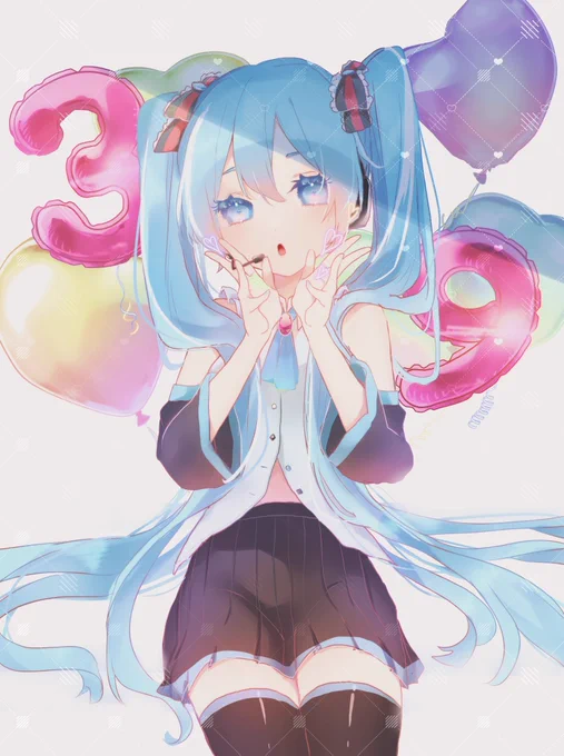 ピアプロ運営です。本日は「風船」作品をご紹介!オトさんのミクさん!キラキラでふんわりとした、とっても素敵な色合いですね!°˖✧◝(⁰▿⁰)◜✧˖°【https://t.co/YP95Bl1cfq】 #piapro #初音ミク 