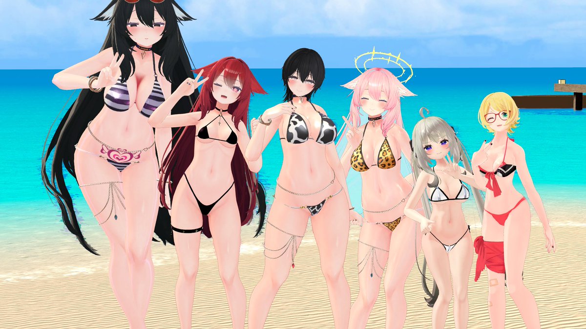 昨日のVRC!(*`ω`*)
水着インスタンス開きたかったので最高に幸せ...! 