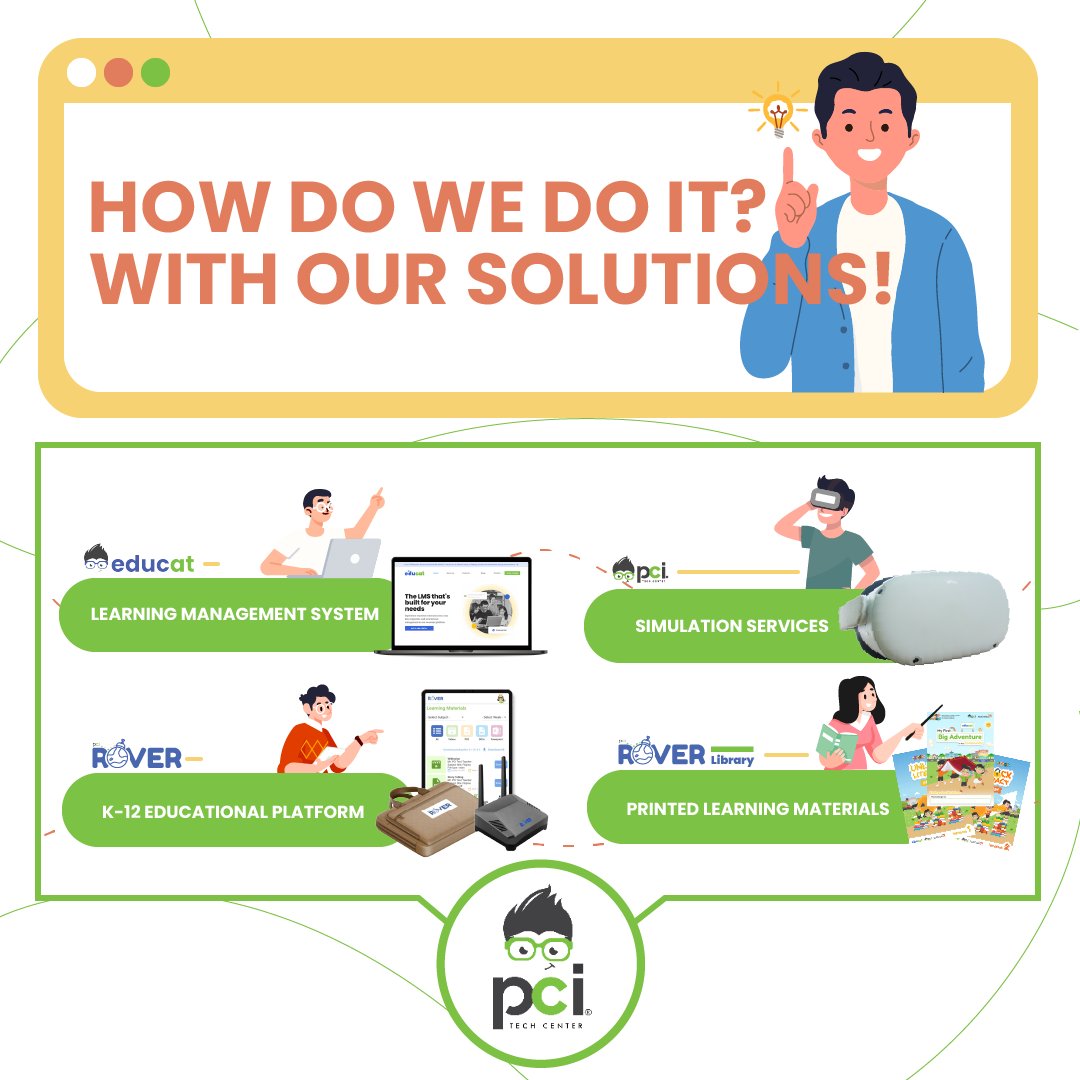 PCITechCenter's tweet photo. We make sure to provide you ease through technology. 

If you think our goals and solutions can help your learning experience, then partner with us!

Together, let’s simplify learning.

#Education
#ProfessionalTraining
#PCITechCenter
#SimplifyLearning

(3/3) https://t.co/Y6h9pB11sx