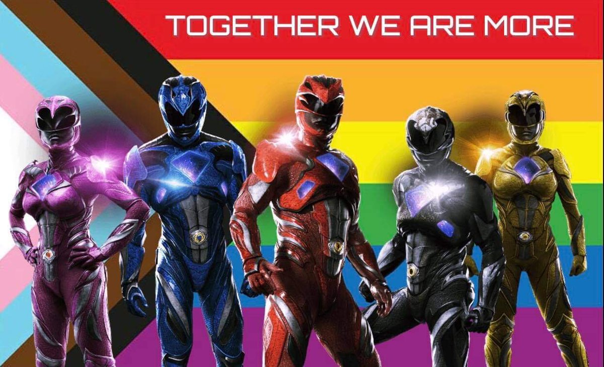 PR17Verse's tweet photo. Happy Pride month. We all come from different walks of life but together we are more #PrideMonth #TogetherWeAreMore #PowerRangers https://t.co/5RpuFLeH2K
