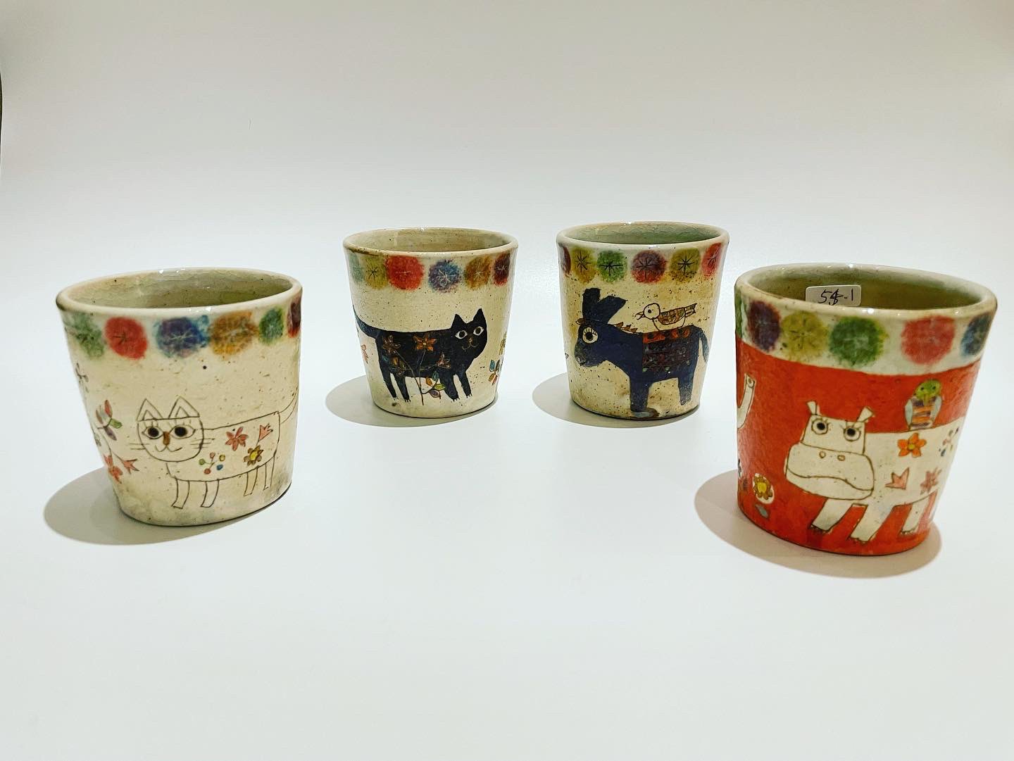 矢合直彦さん 猫とお花のカップ(ФωФ) www.pronavicola.com