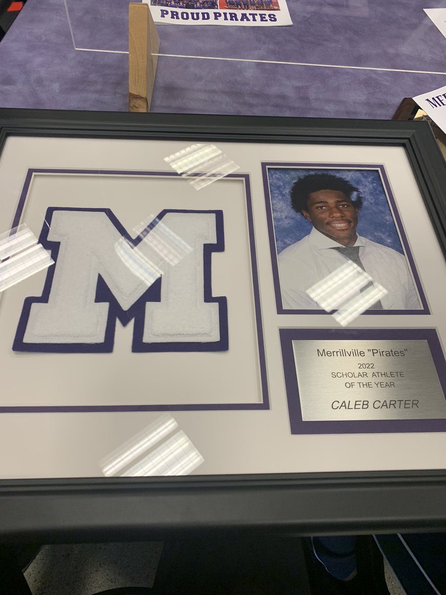 I am blessed and thankful to be named scholar athlete of the year. I’ts been a great 4 years and I’m happy it’s been with Merrillville #gopirates