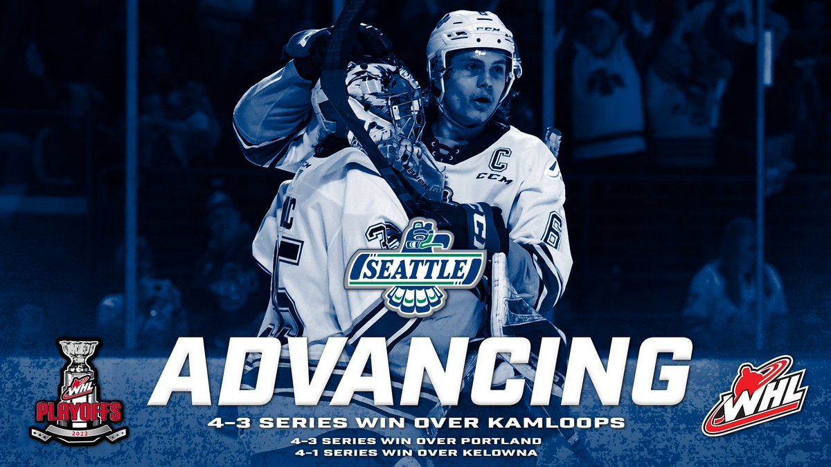 Western Hockey League (@thewhl) on Twitter photo The <a href="/SeattleTbirds/">Seattle Thunderbirds</a> are moving on to the #WHLChampionship after winning the Western Conference Championship in seven games! The <a href="/SeattleTbirds/">Seattle Thunderbirds</a> are moving on to the #WHLChampionship after winning the Western Conference Championship in seven games!