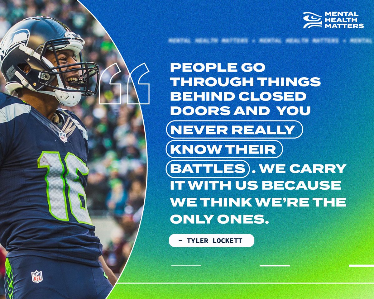 Seahawks's tweet photo. Mental Health Matters. https://t.co/3vf2FcIHr0