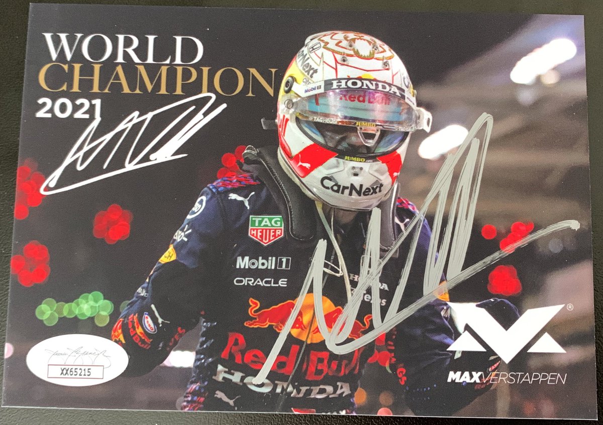 1 MINUTE UNTIL #TSSS

PLEASE RETWEET TO CARRY <a href="/spicy_cards/">Spicy Sport Cards</a> &amp; <a href="/WallyGhuneim/">Wally Ghuneim</a> 

IF THIS POST GETS 33 RETWEETS, THIS MAX VERSTAPPEN AUTO WILL GO IN JUNE’S #FeastOrFamine 

The 1st to market Verstappen auto by JSA