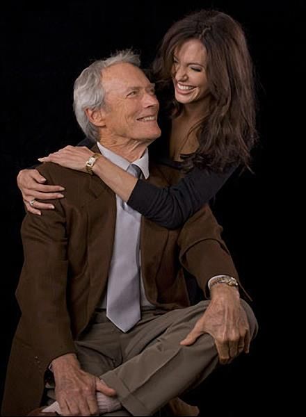 Have to wish my favorite actor Clint Eastwood a Happy Birthday. Here he is with ANGELINA JOLIE 