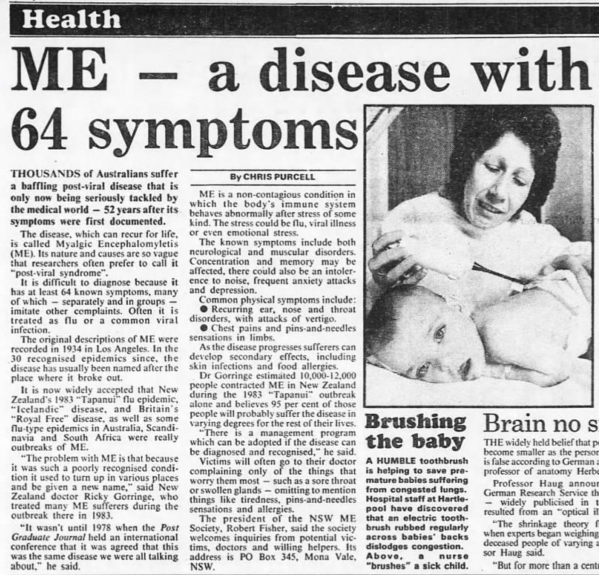 RFH1955's tweet photo. Sydney Morning Herald, 9th March 1986. https://t.co/OmhQdASuDh