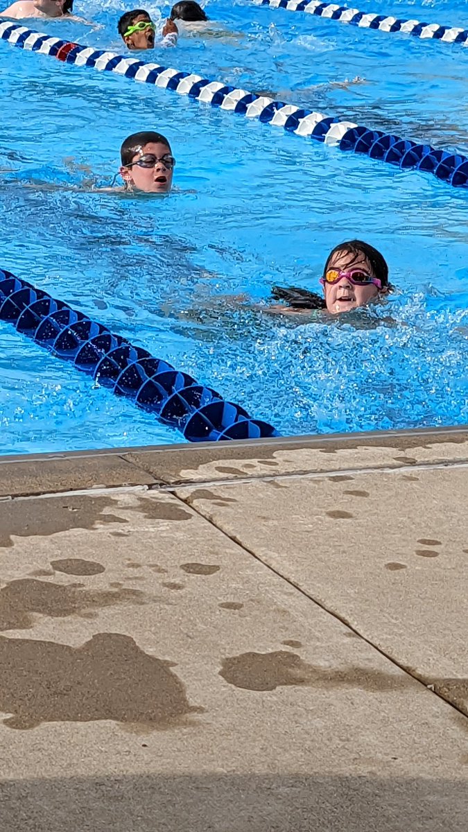 Swim season has begun!! Go Stevie!!
