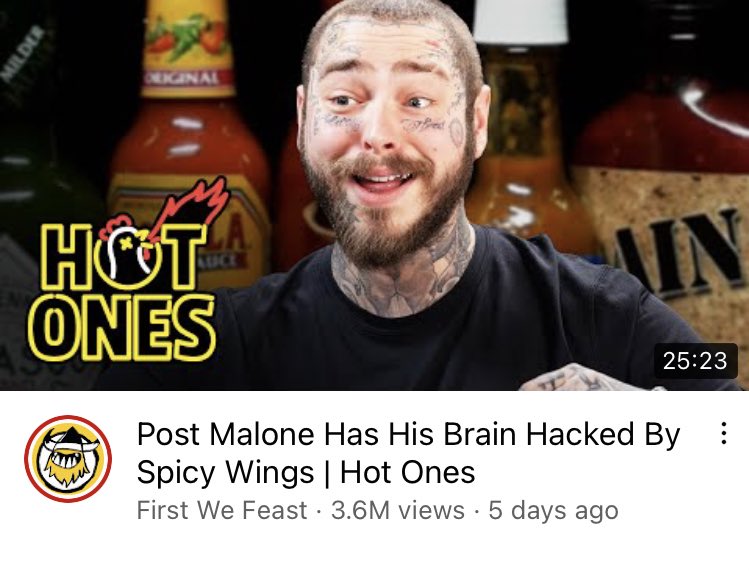 carterhambley's tweet photo. idk feels really gross that you’re all on here making jokes when just 5 days ago Post Malone’s brain was hacked https://t.co/OnLst51v1I