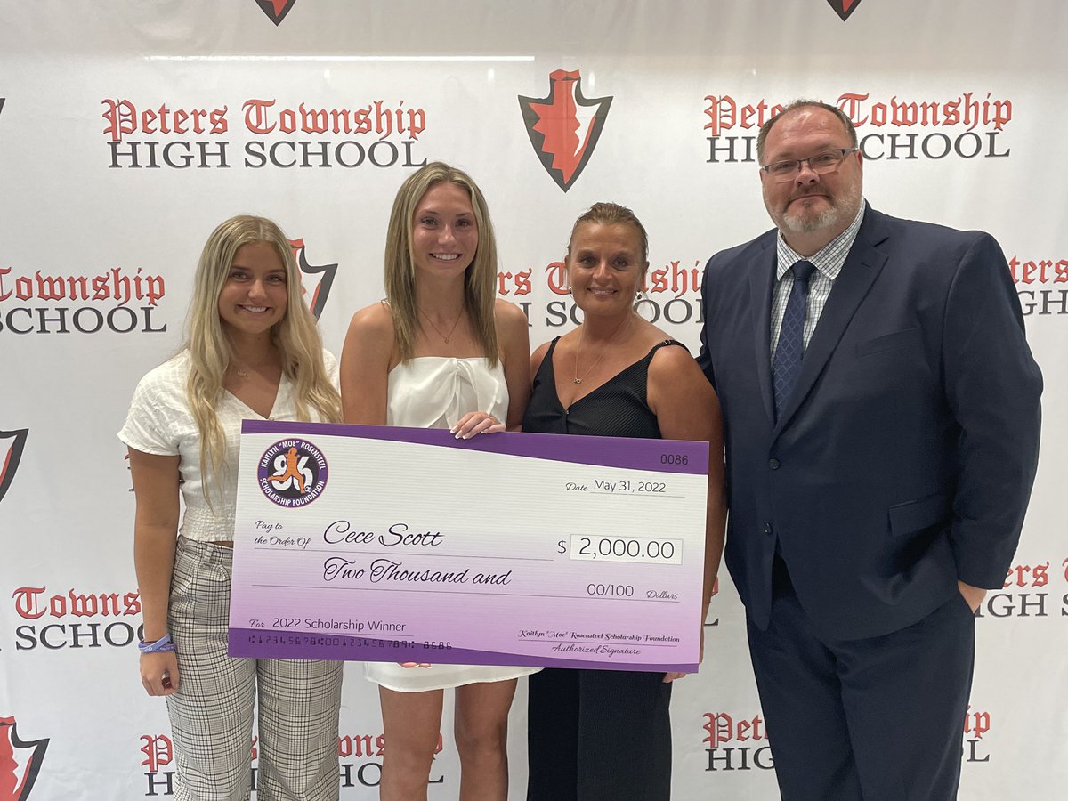 MoeRosensteel's tweet photo. Congratulations to our 2022 Kaitlyn “Moe”Scholarship Award Winner @CeCeScott5 from Peters Twp. #moe86 @DuqWSoccer @PTHSSoccer @maddygenicola https://t.co/CZEXzWn1PR