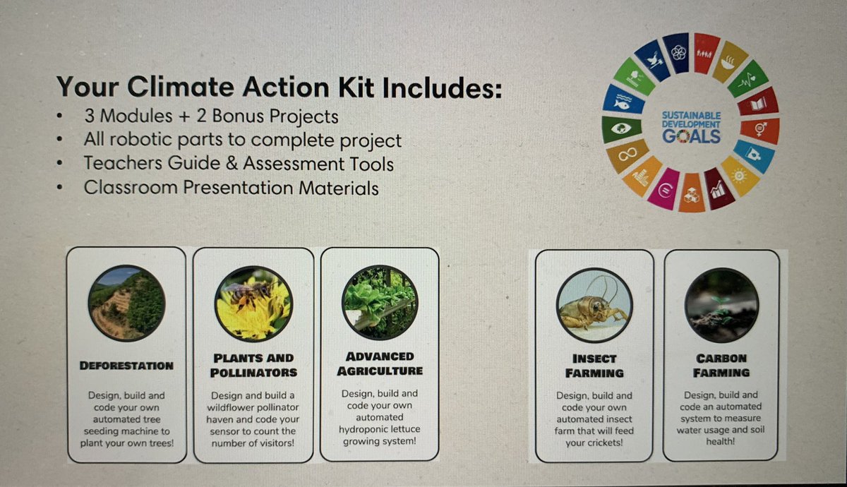 MsLRichards's tweet image. Thank you @InkSmith3D for the incredible session on using Microbits to #CodeForClimate. Can’t wait to use with @DLMS_MS students next year in our STEM lab! A great tool that will help empower students to take concrete action on climate change.