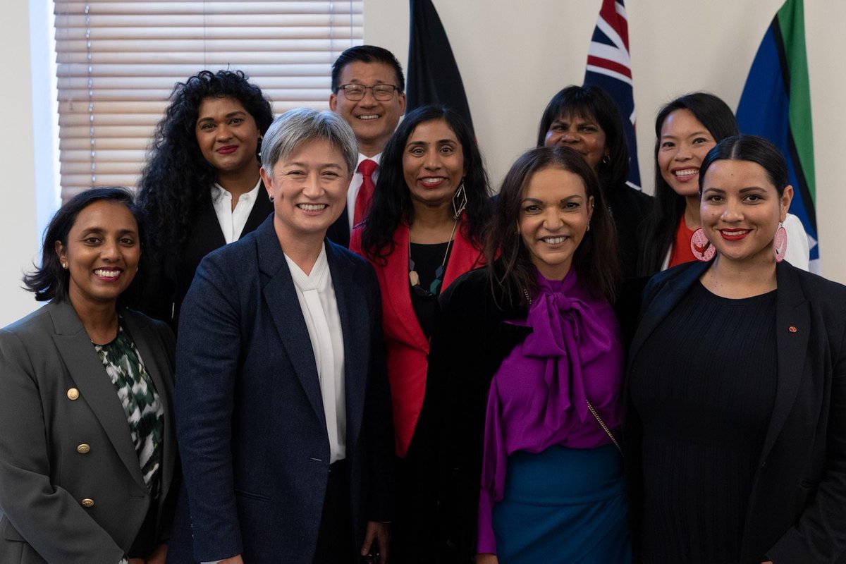 SenatorWong's tweet photo. I’ve always believed that our parliament best serves the community when it reflects the community.

Proud we’ve welcomed new members to Labor’s caucus who reflect so much of modern Australia. https://t.co/5k58RudB1M