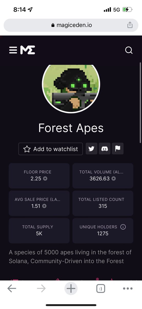 Pattyice's tweet photo. Major supply shock coming for @ForestApesDAO 🐳 scooped all the rare shit. https://t.co/iQ96ioid7s