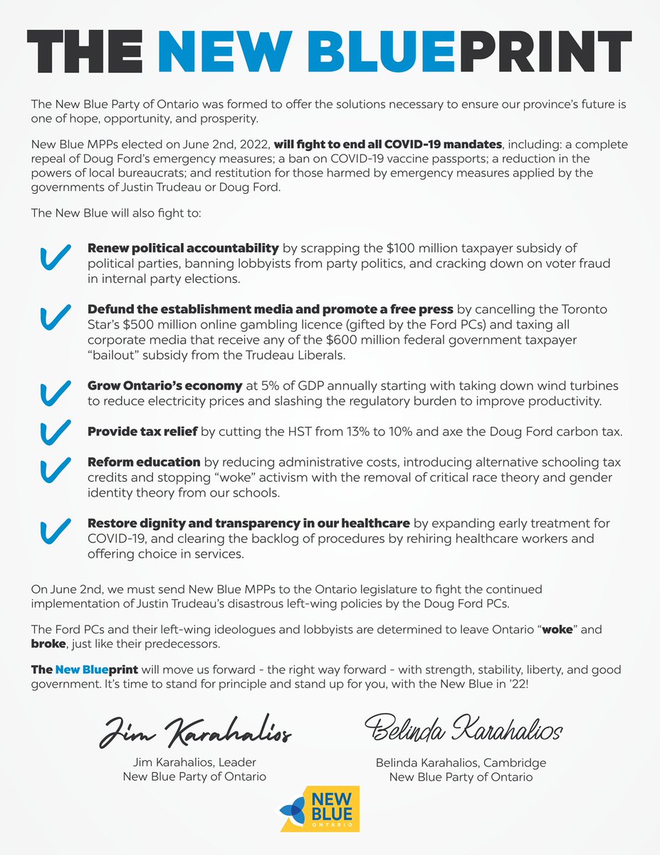 NewBlueON's tweet photo. The Ford PCs are determined to leave Ontario “woke” and broke, just like their predecessors.

The New Blue Party of Ontario was formed to offer the solutions necessary to ensure our province’s future is one of hope, opportunity, and prosperity. #onpoli 

https://t.co/Oypc0P6HtG https://t.co/iYaI4lUoCs
